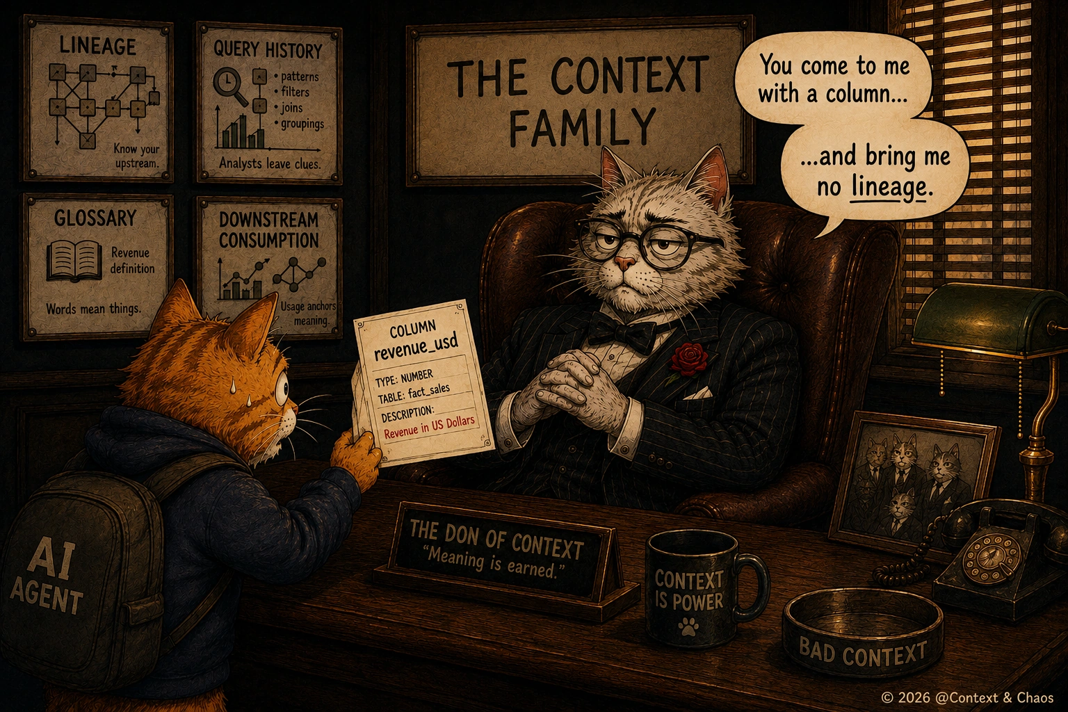 The Cats of Context and Chaos